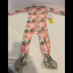 Burts bee baby one piece pajamas- NWT- 24 months